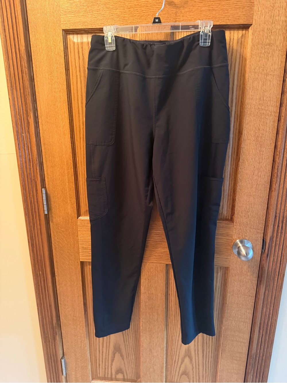 Women’s Black Stretch Pocket Leggings - Unbranded Large